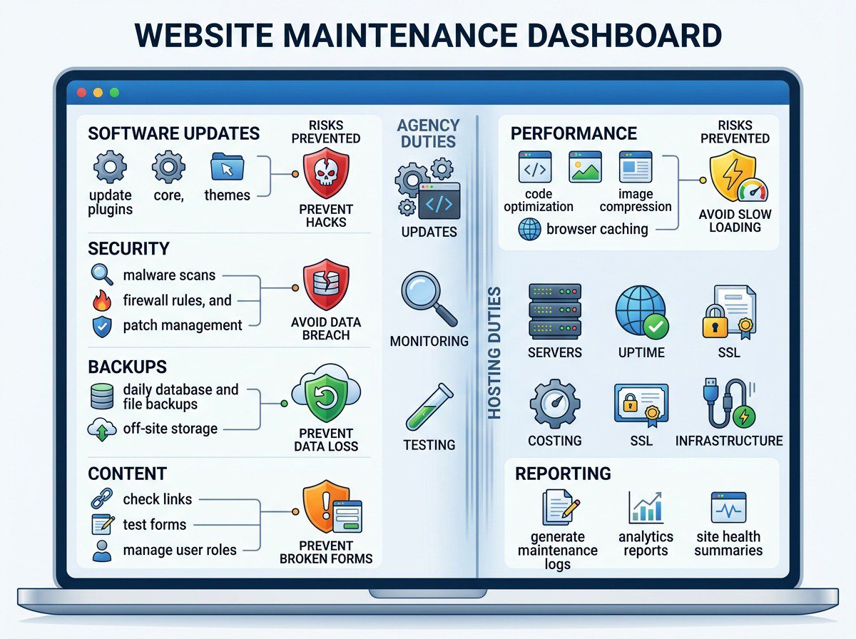 Inside a monthly website maintenance routine: What should really happen every four weeks