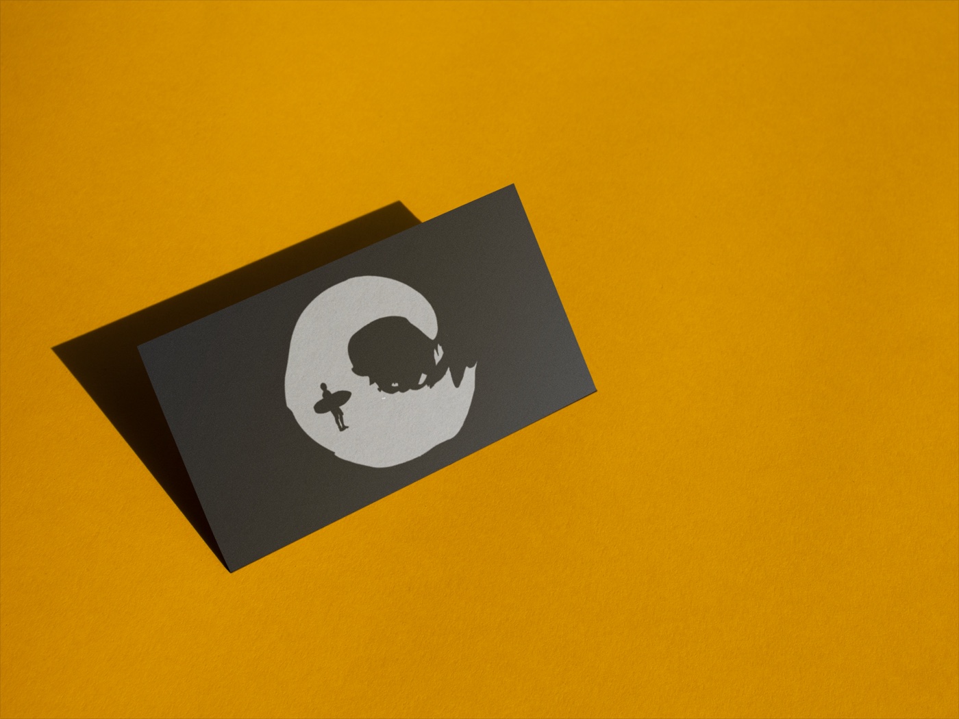Barefoot Wakes branded business card, designed by Digital Venture