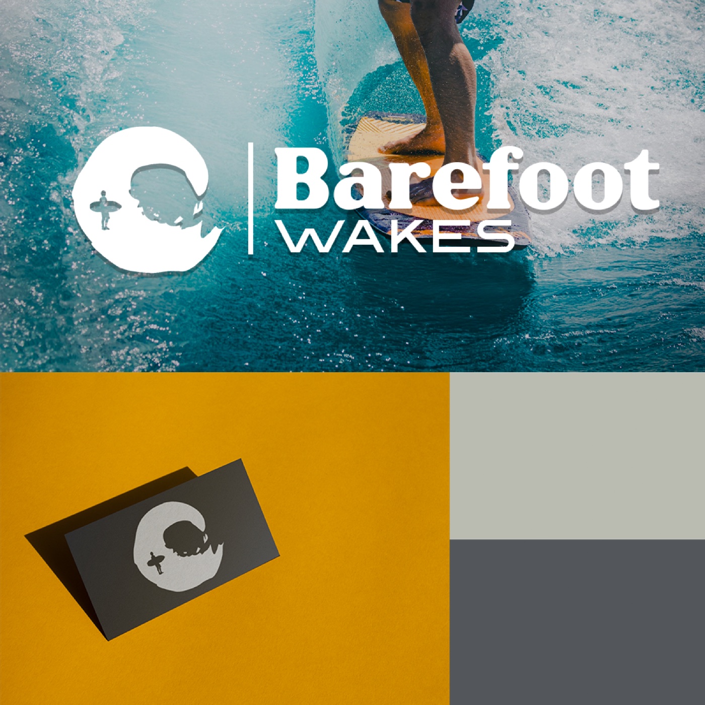 Barefoot Wakes - Logo & Brand Identity