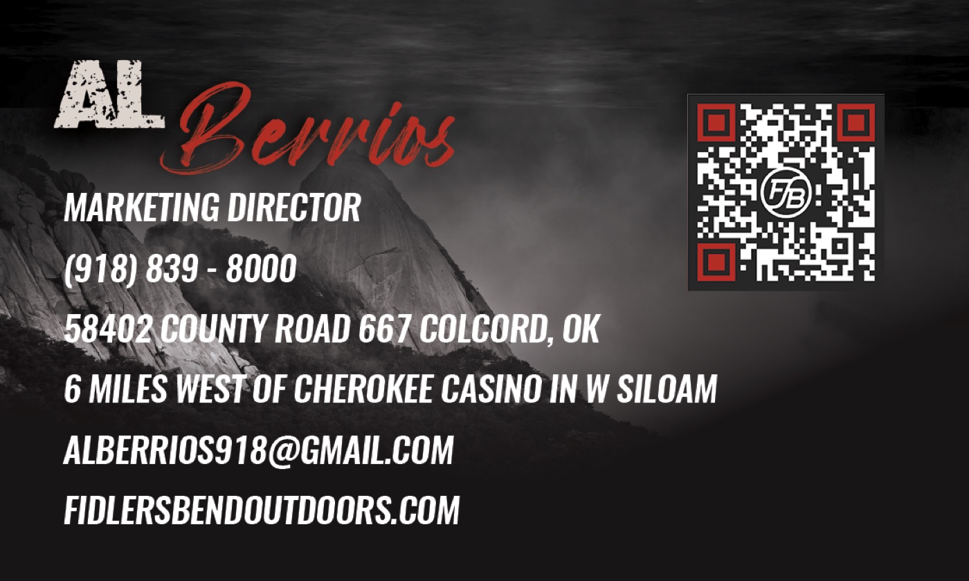 Fidler's Bend business card back, designed by Digital Venture