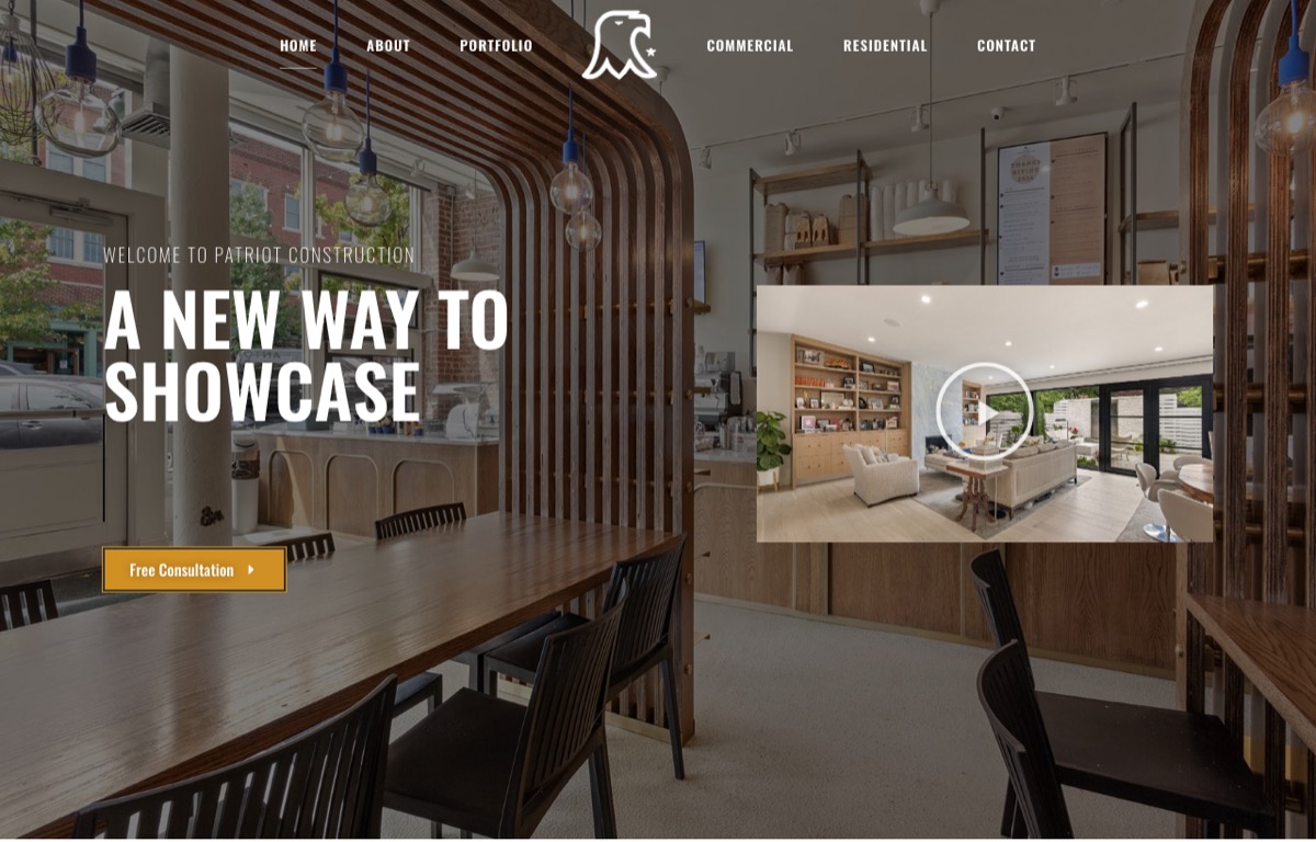 Patriot Construction - Website Design